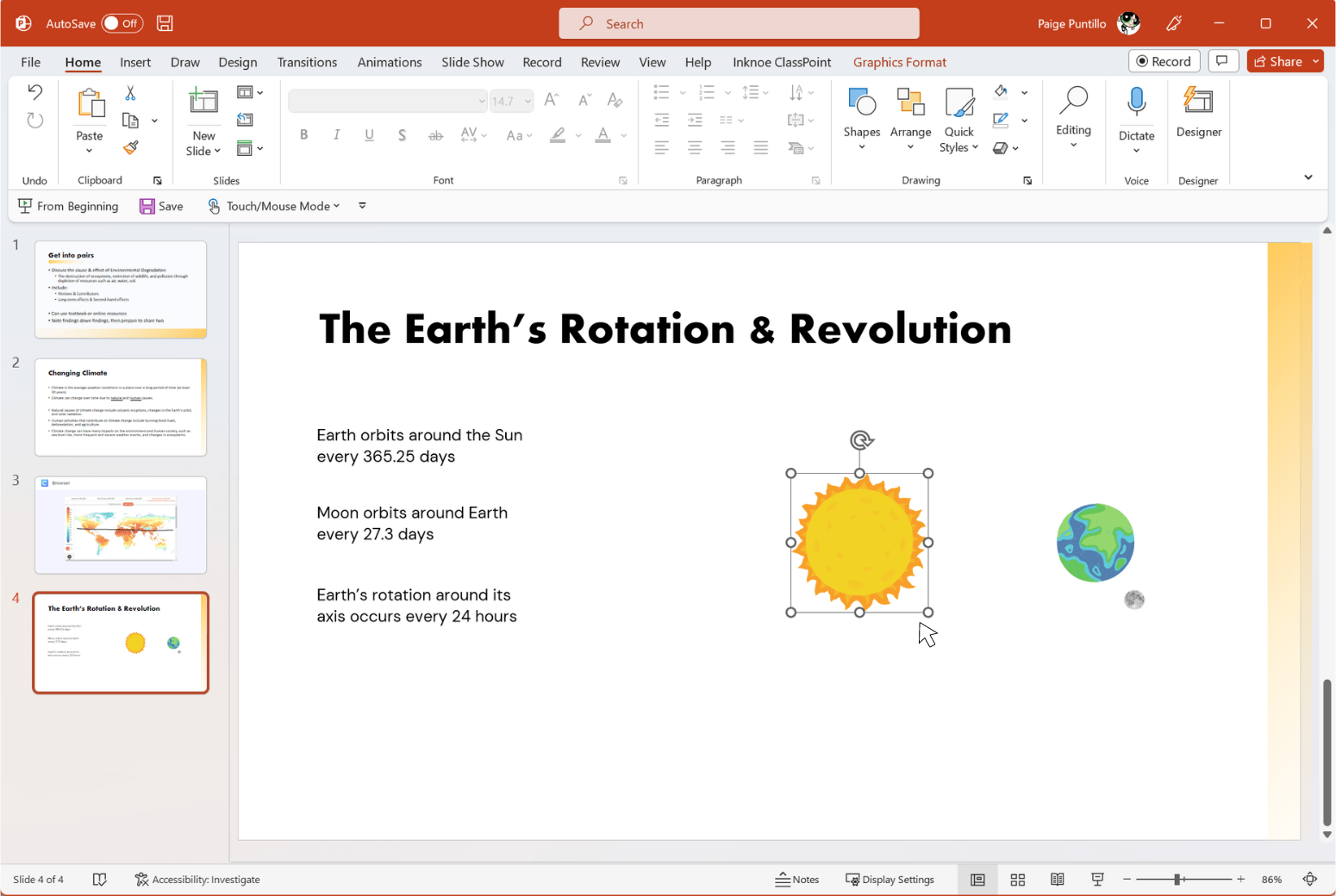 drag and drop in powerpoint in presentation mode