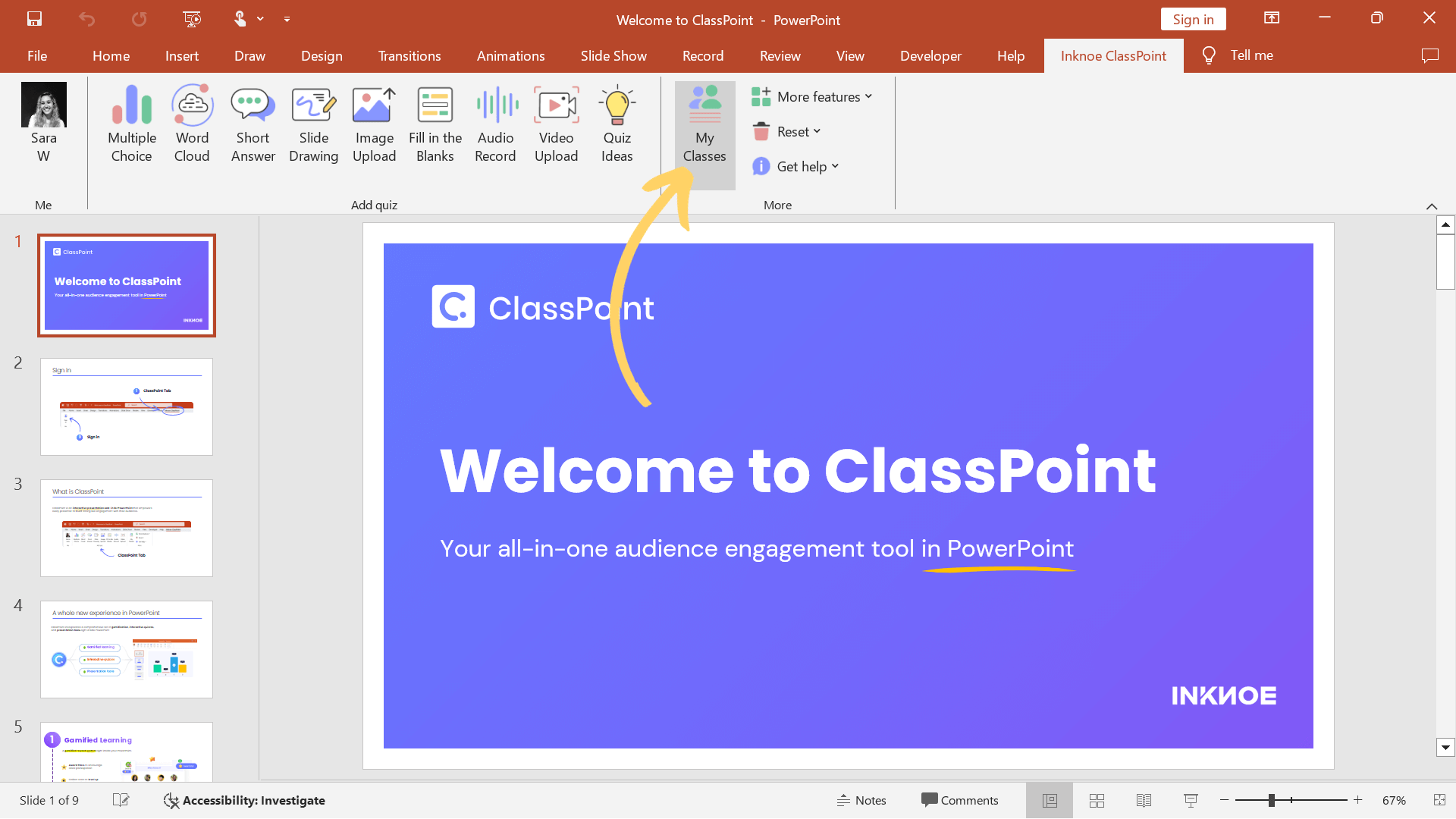 How to group students in PowerPoint