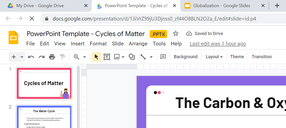 upload PPT to Google slides