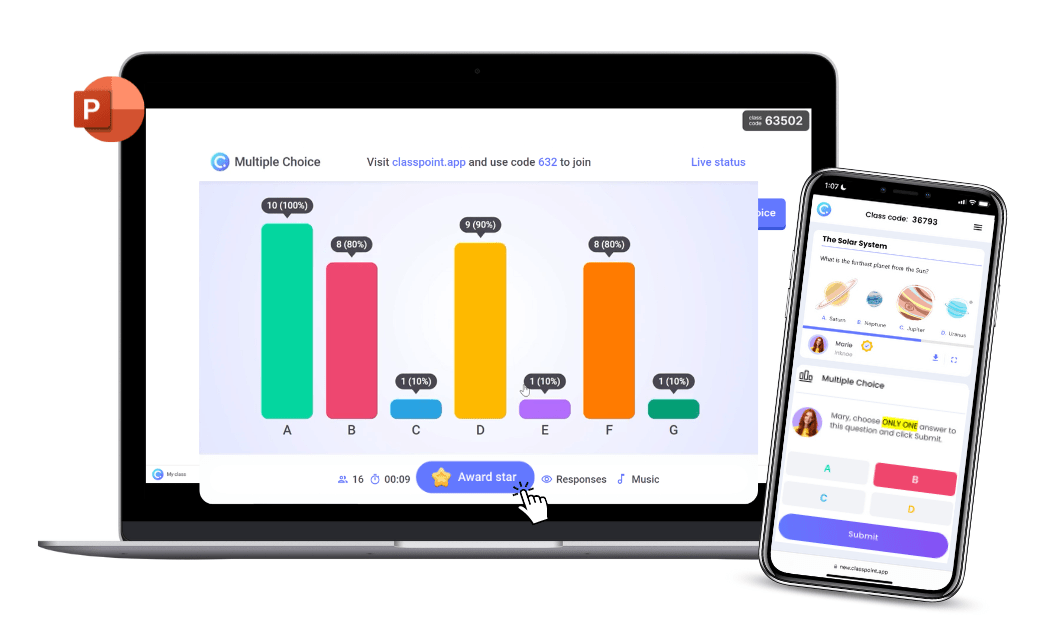 awarding stars in digital formative assessments 