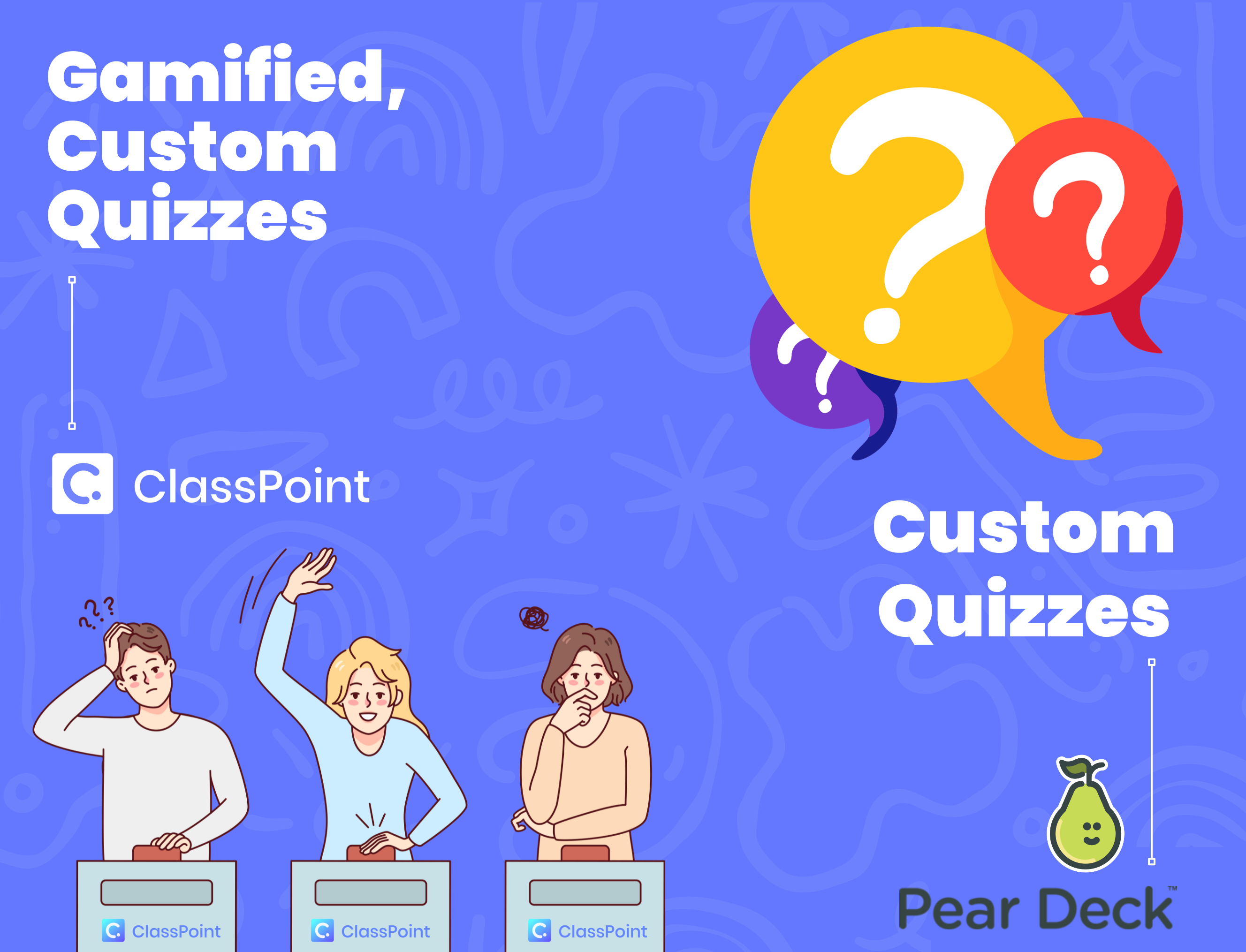 ClassPoint vs Peardeck Feature Variety and Customization comparison