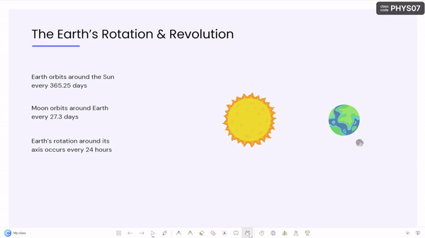 ClassPoint's Draggable Objects in PowerPoint