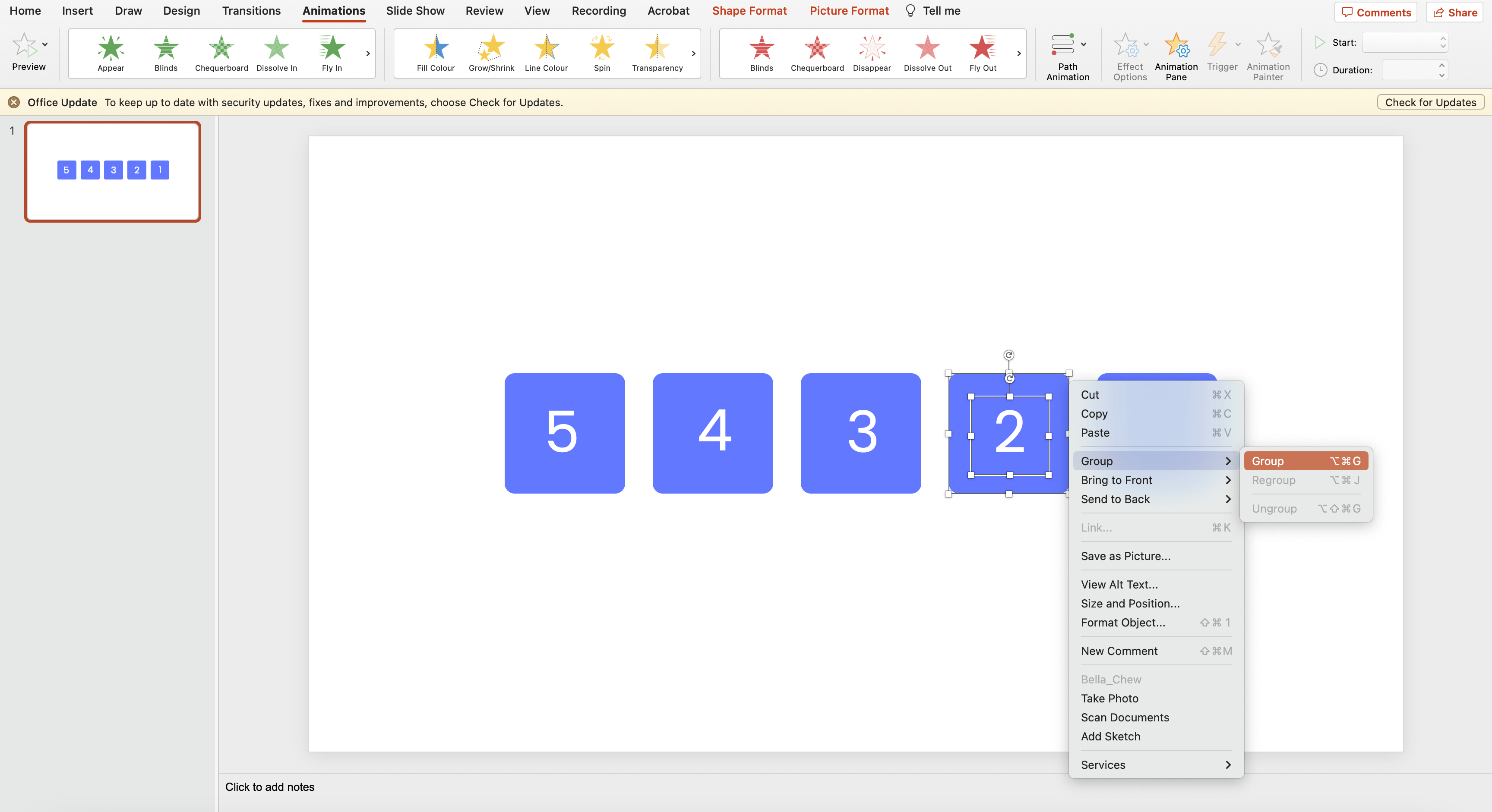 How to Add a Timer to PowerPoint - Disappearing Countdown Timer method step 2