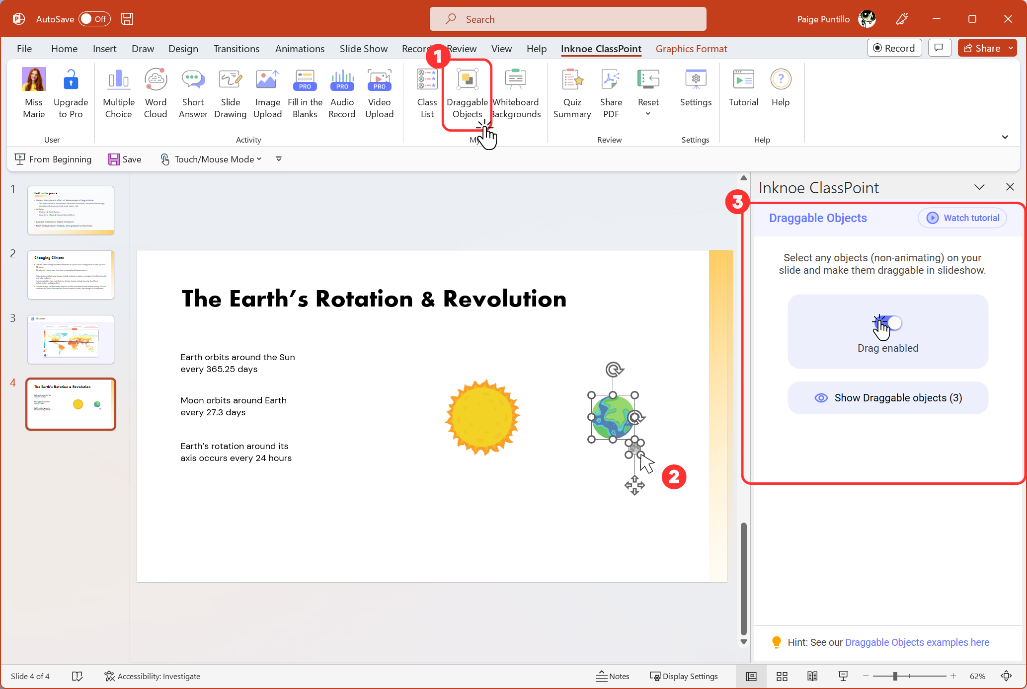 how to enable drag and drop in powerpoint