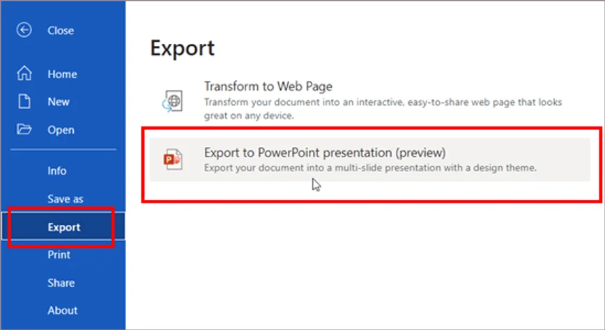 How to Insert A Word Document Into PowerPoint Step 3