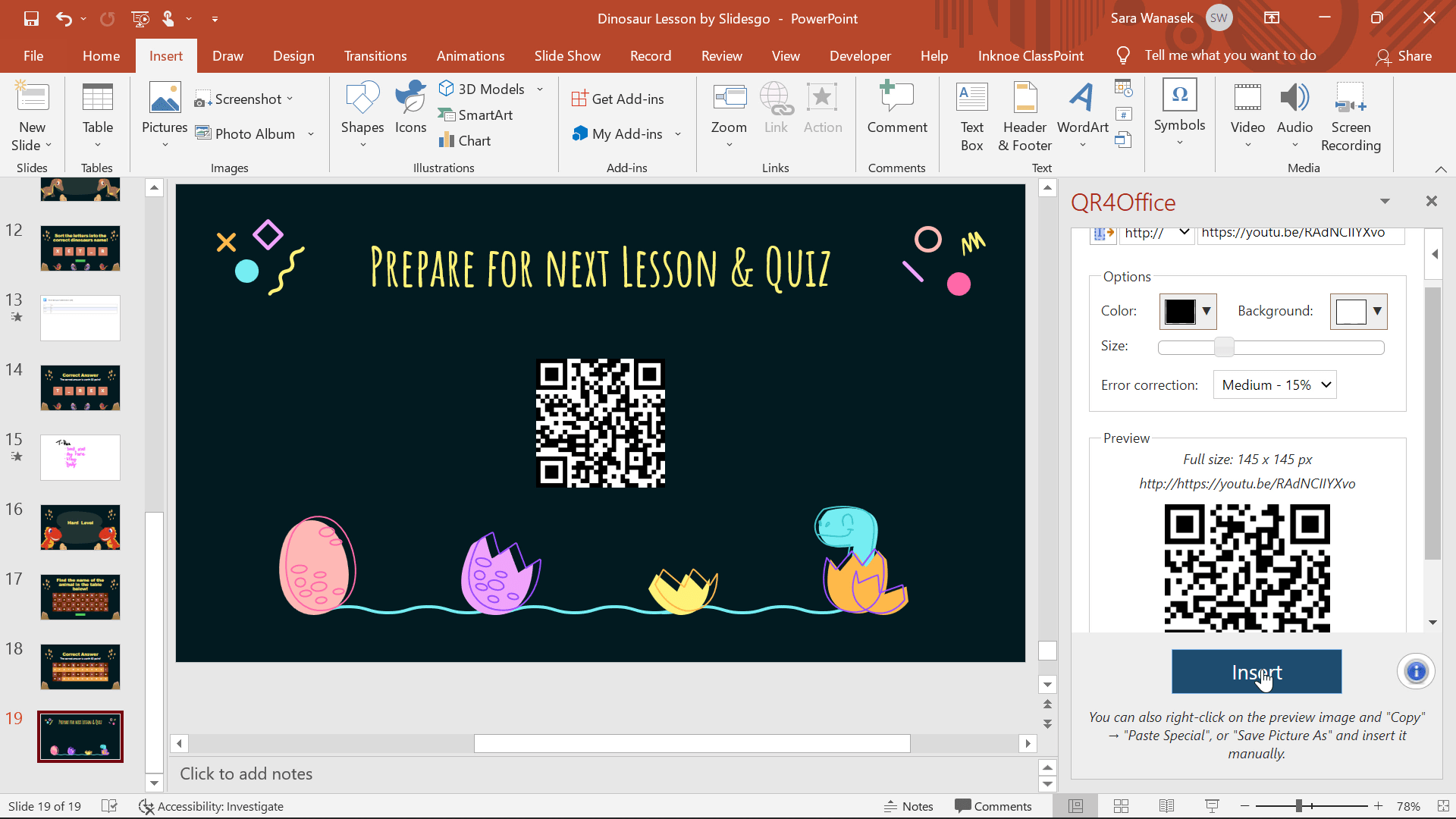 how to make a presentation into a qr code