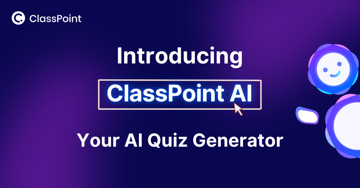 Introducing ClassPoint AI your AI Quiz Generator in PowerPoint