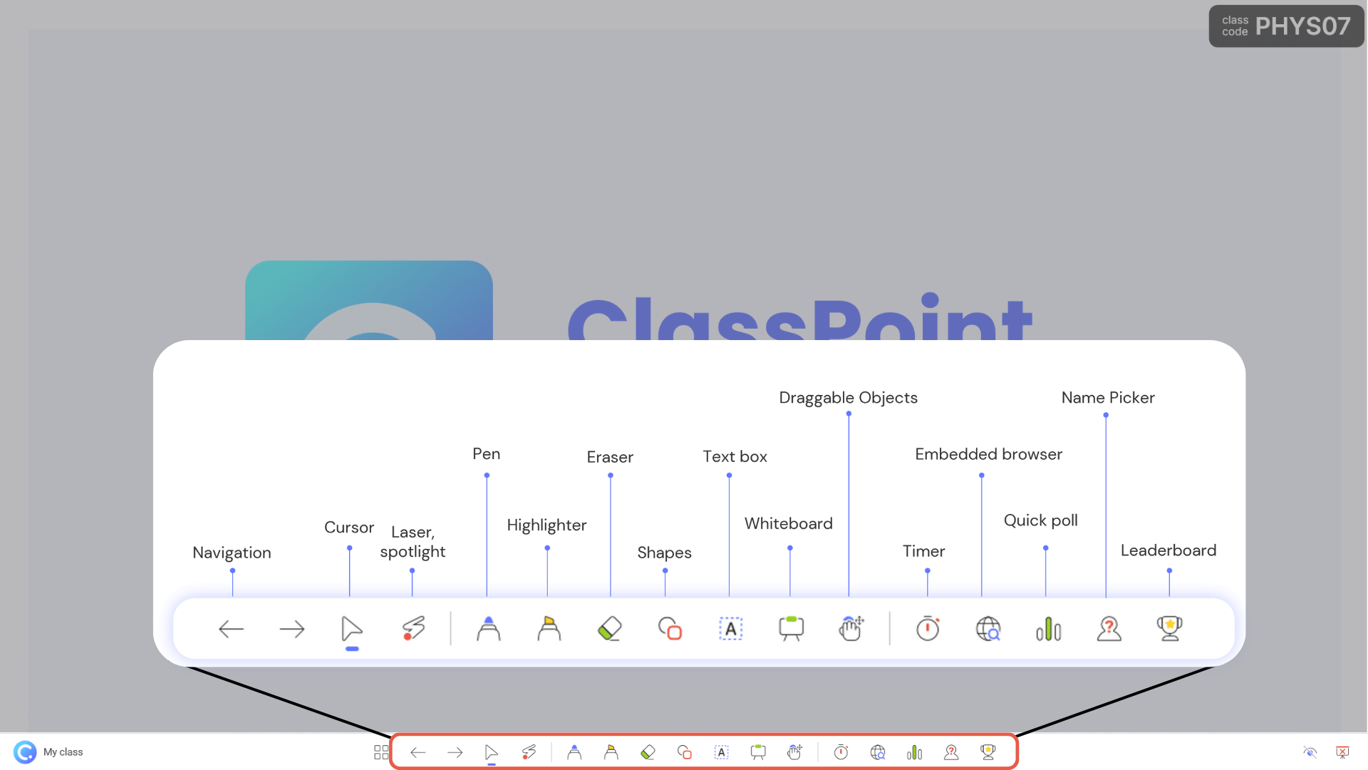 ClassPoint toolbar