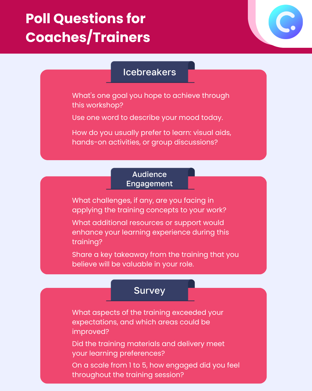 Poll Questions for Trainers