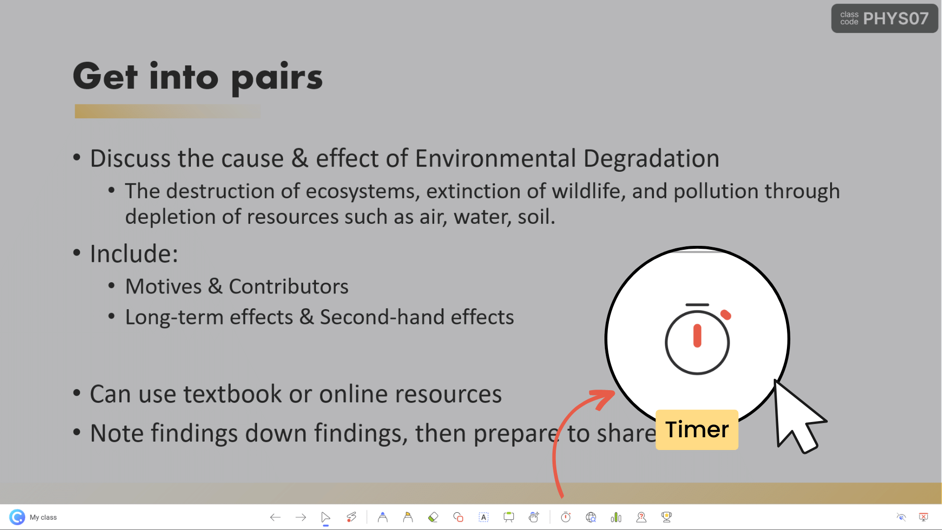 PowerPoint Timer by ClassPoint