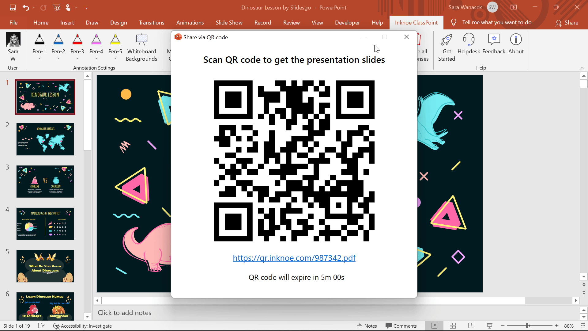 how to create qr code for powerpoint presentation