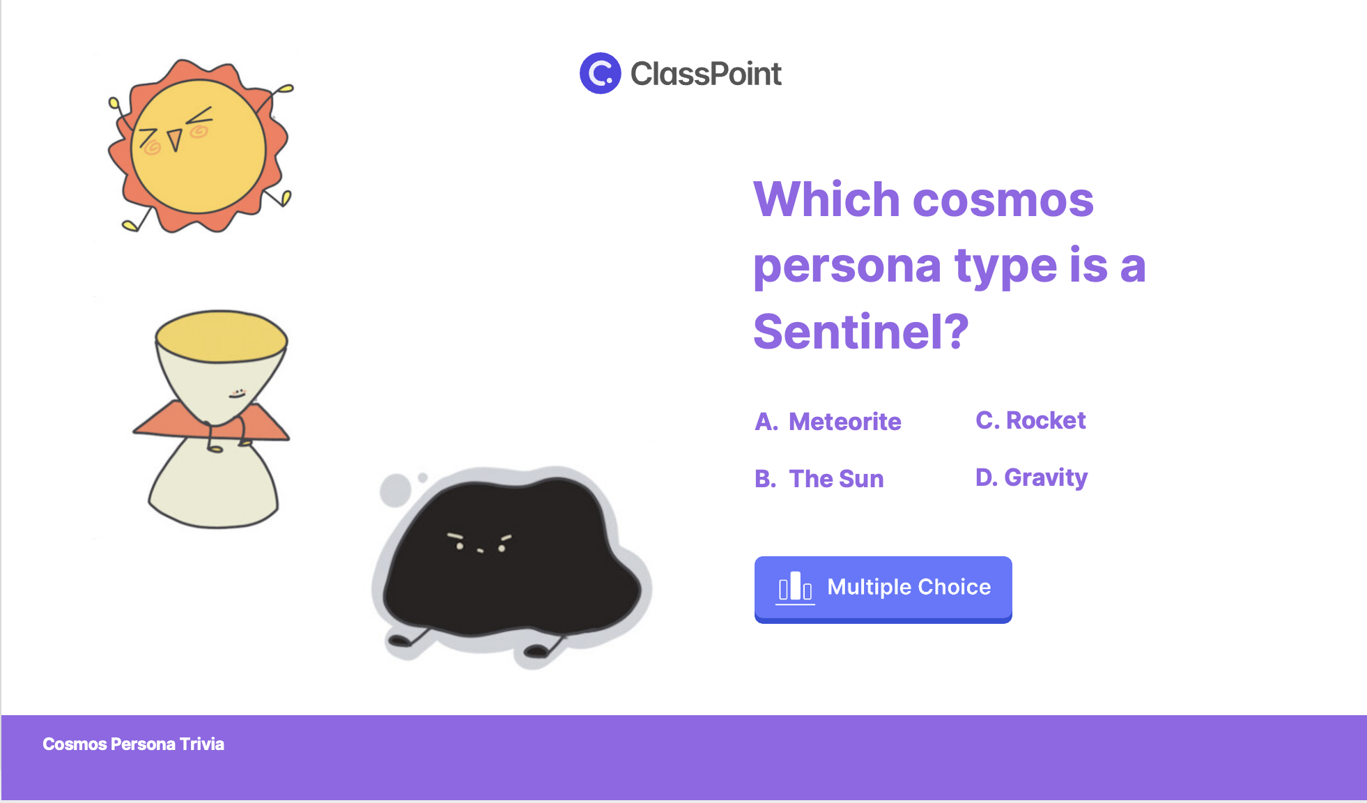 Cosmos Persona quiz in PowerPoint