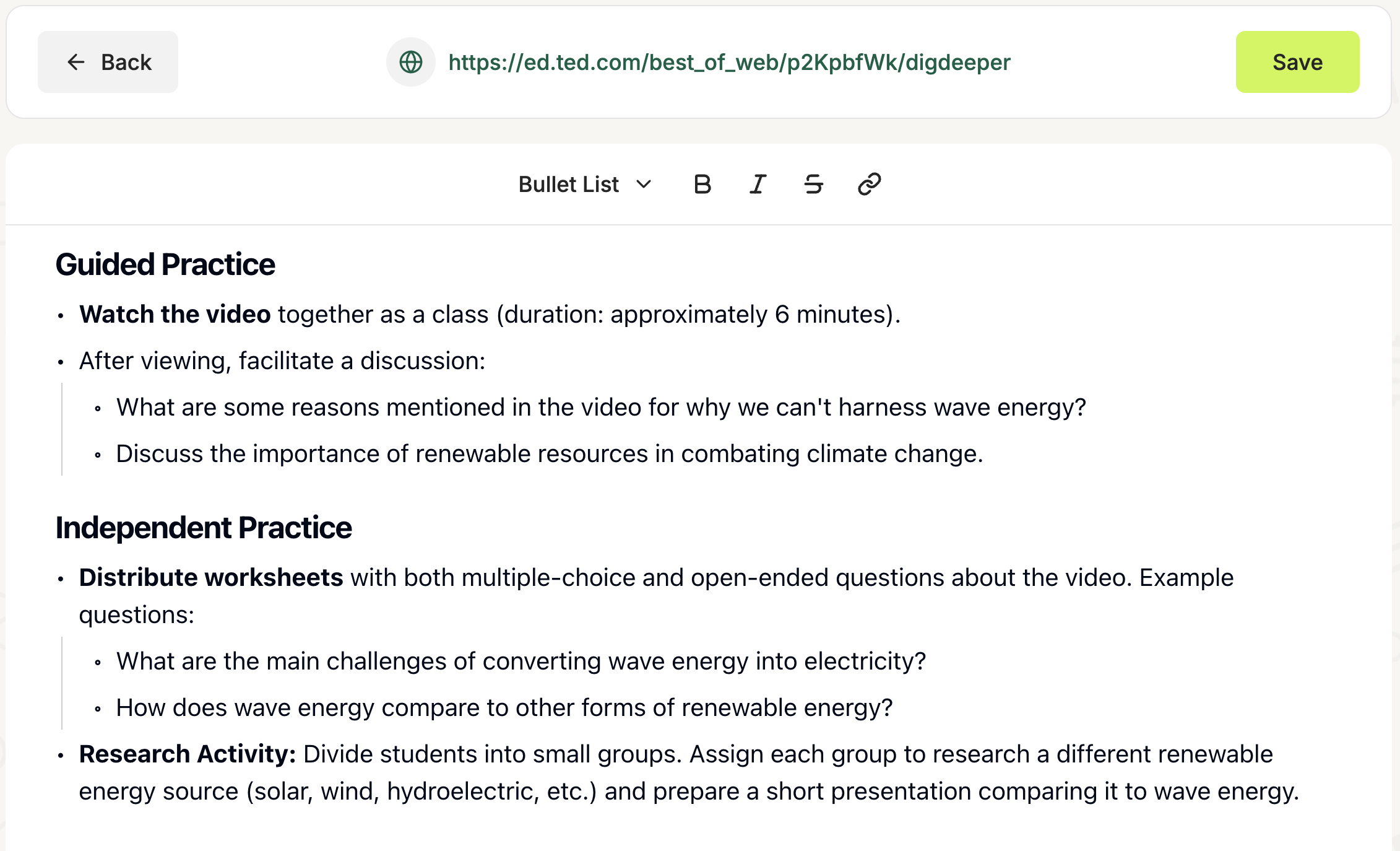 Metacognition in Education reflective prompts generated by Edcafe AI