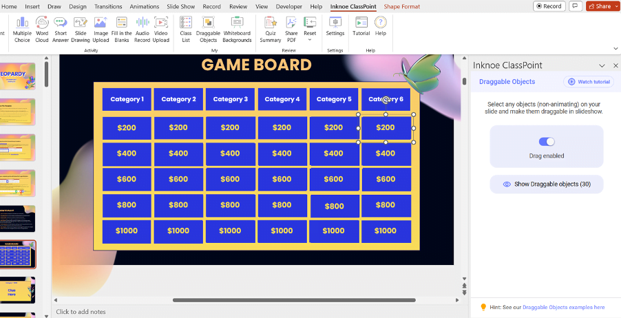 How to make a Jeopardy Game on PowerPoint