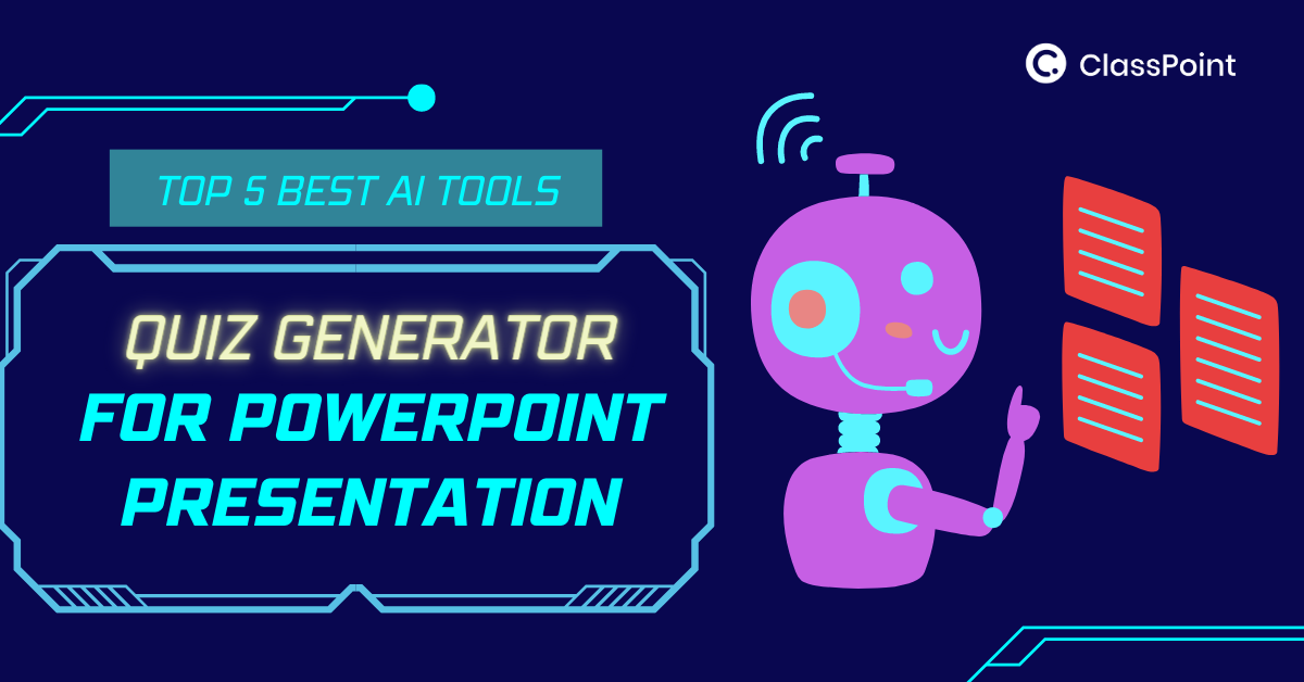 Top 5 Best AI Quiz Question Generator in PowerPoint Presentation