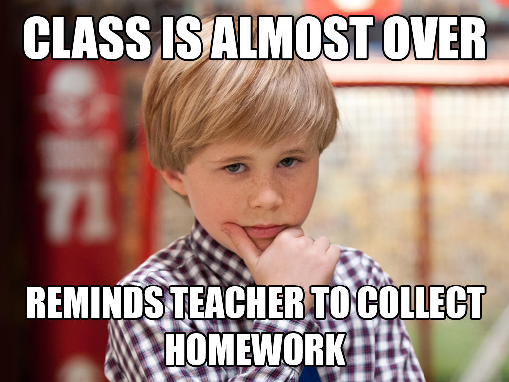 Teacher's pet paranoia question meme