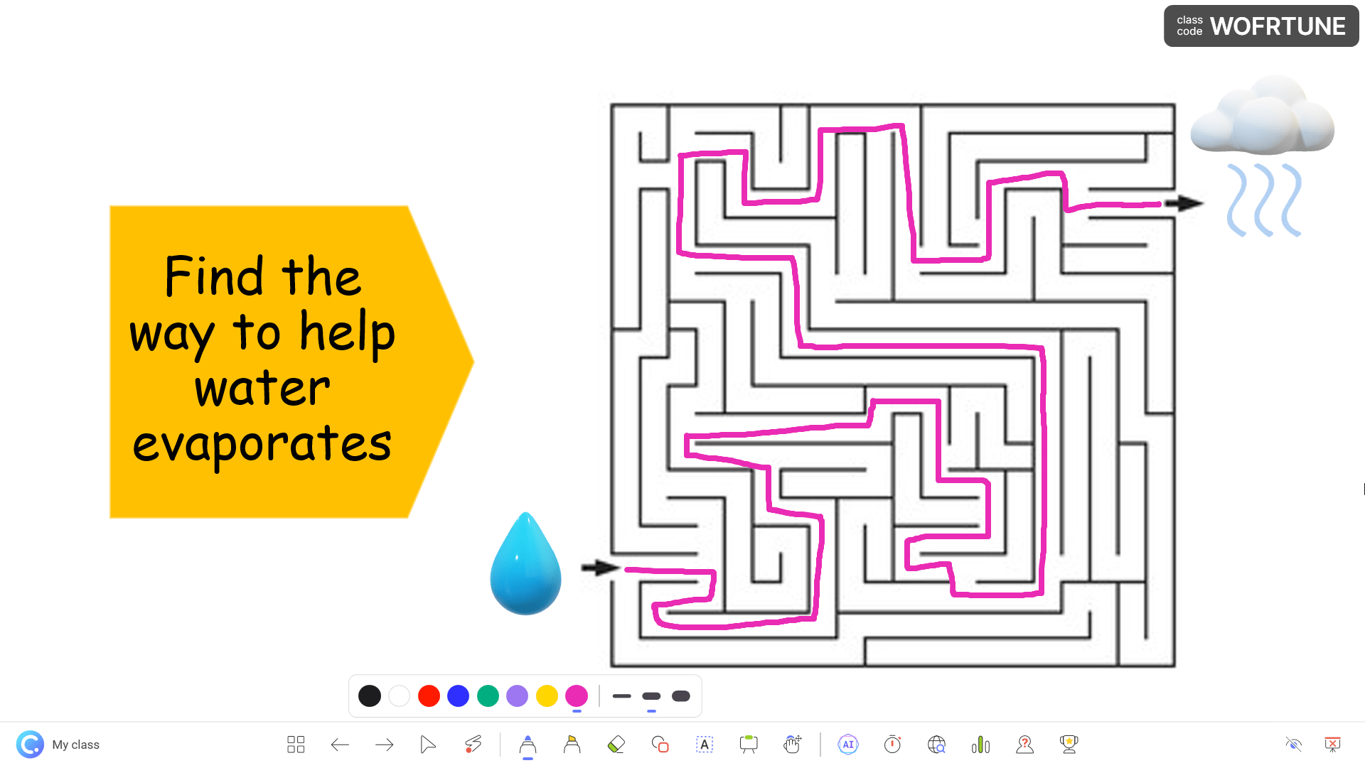 powerpoint games - the maze or finding the way