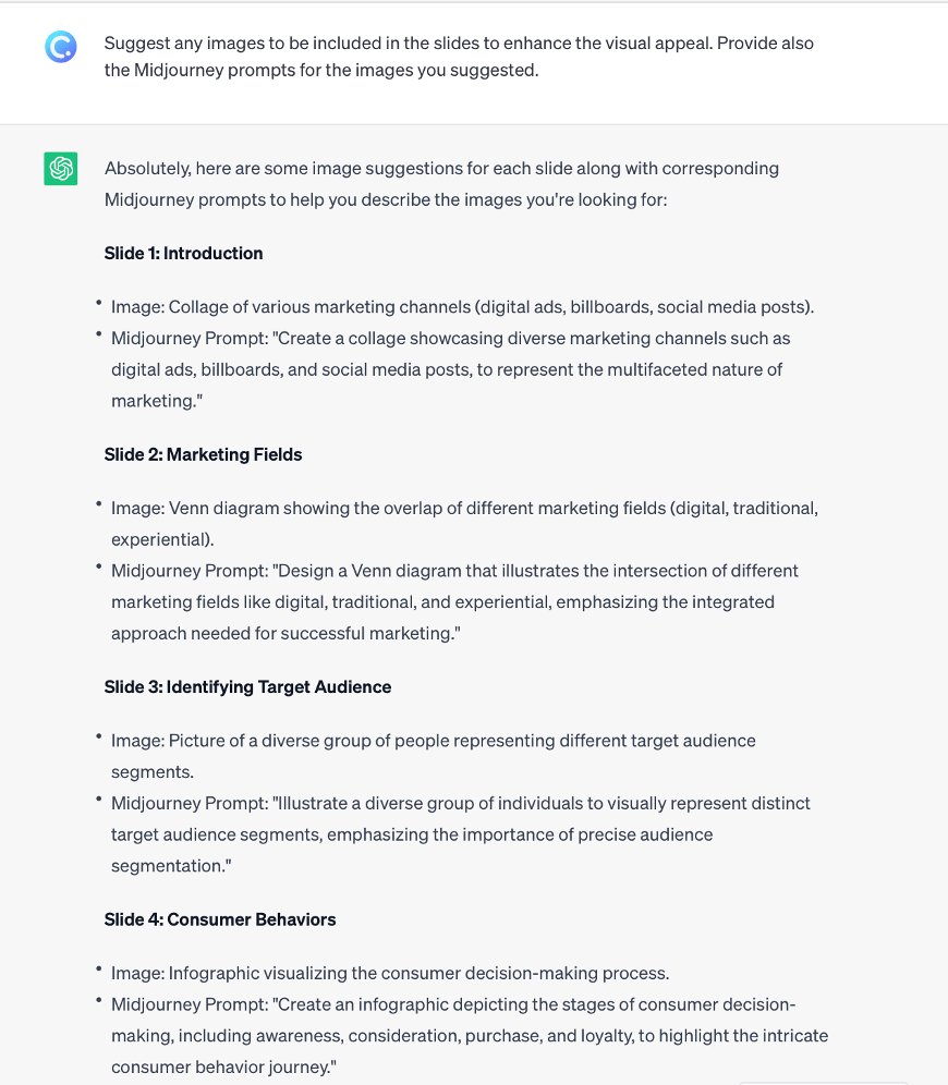 Create PowerPoint slide images using ChatGPT