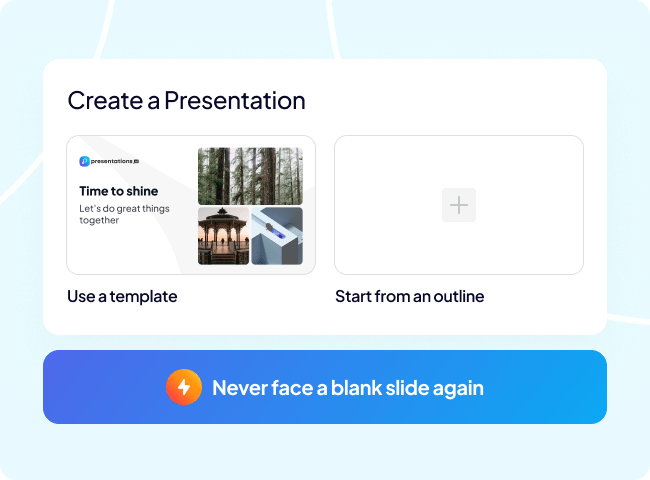 PowerPoint 中的人工智能工具 - https://www.presentations.ai/features