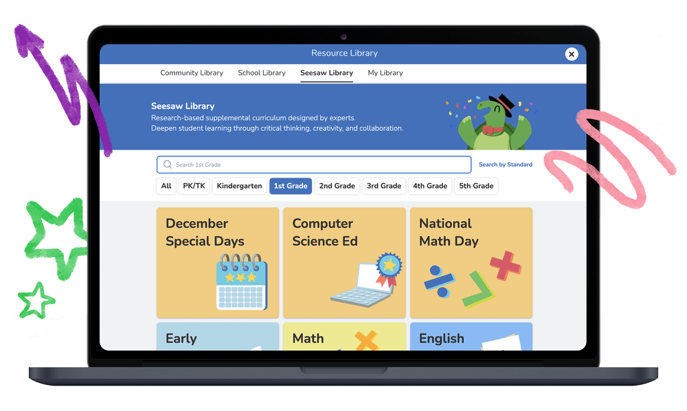 SeeSaw - salah satu aplikasi bilik darjah terbaik untuk guru