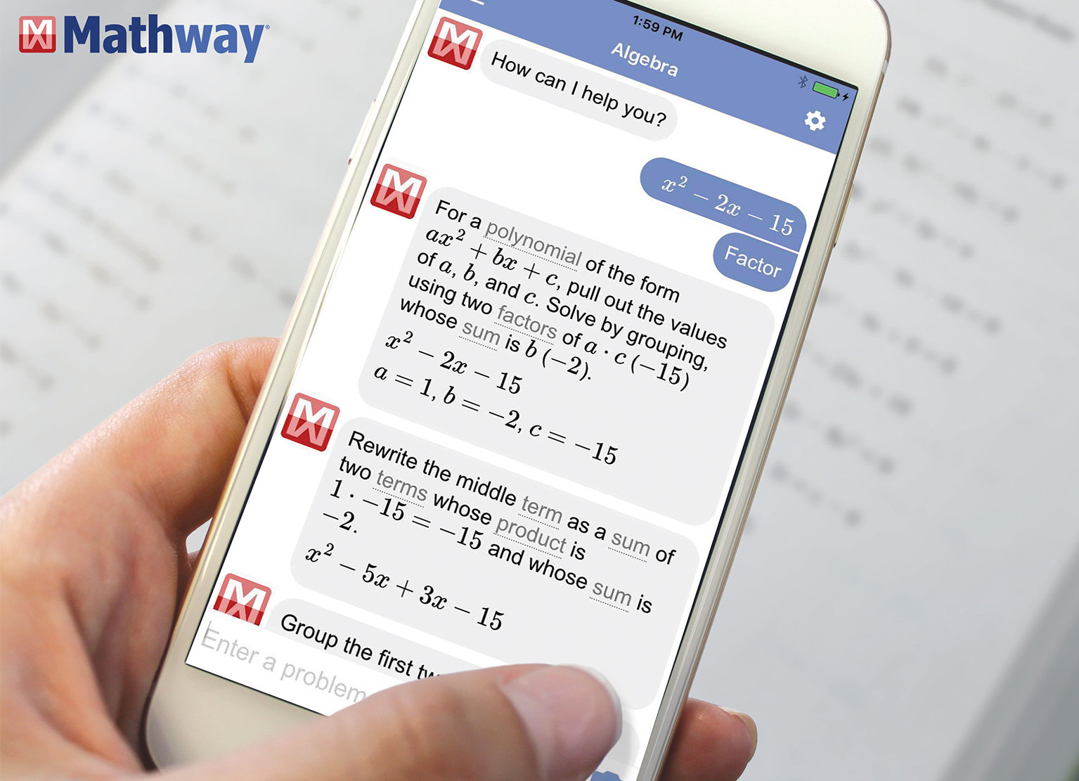 Best AI for math: Mathway