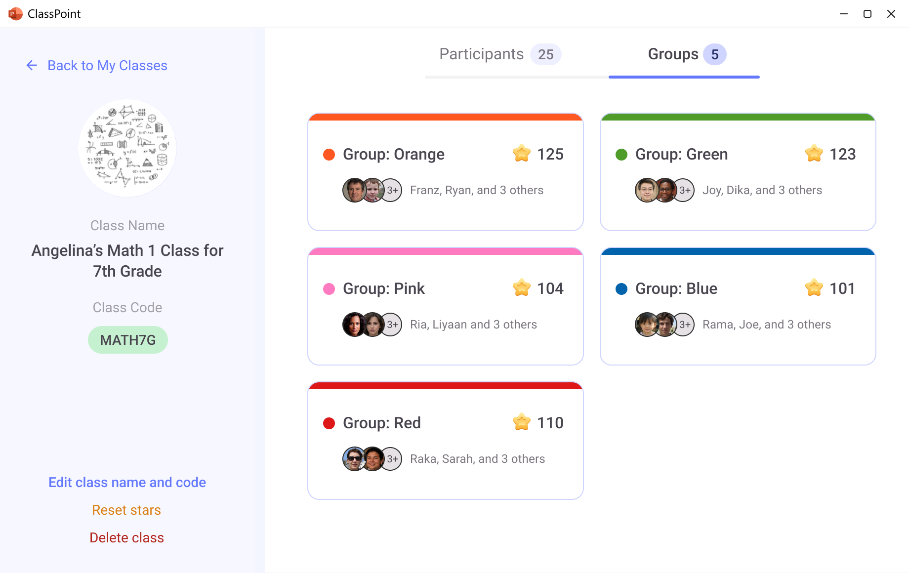 ClassPoint Grouping