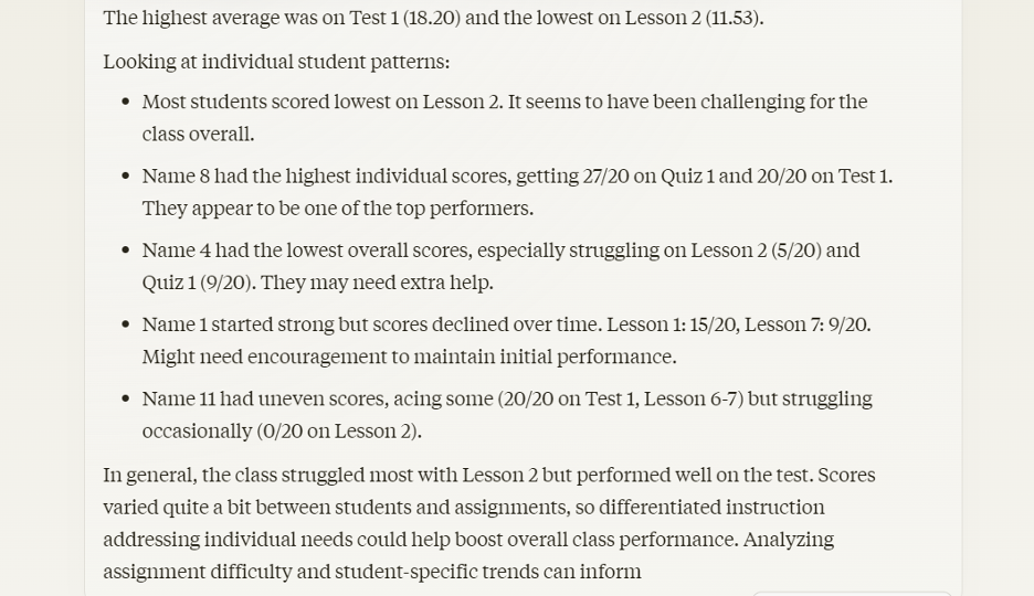 AI lesson plan - Claude