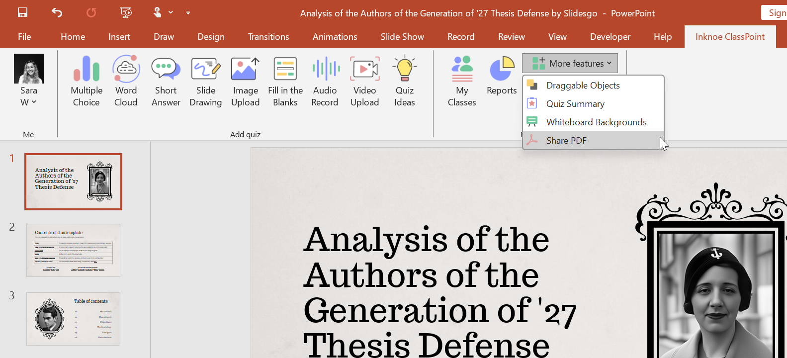 Share annotations on PowerPoint