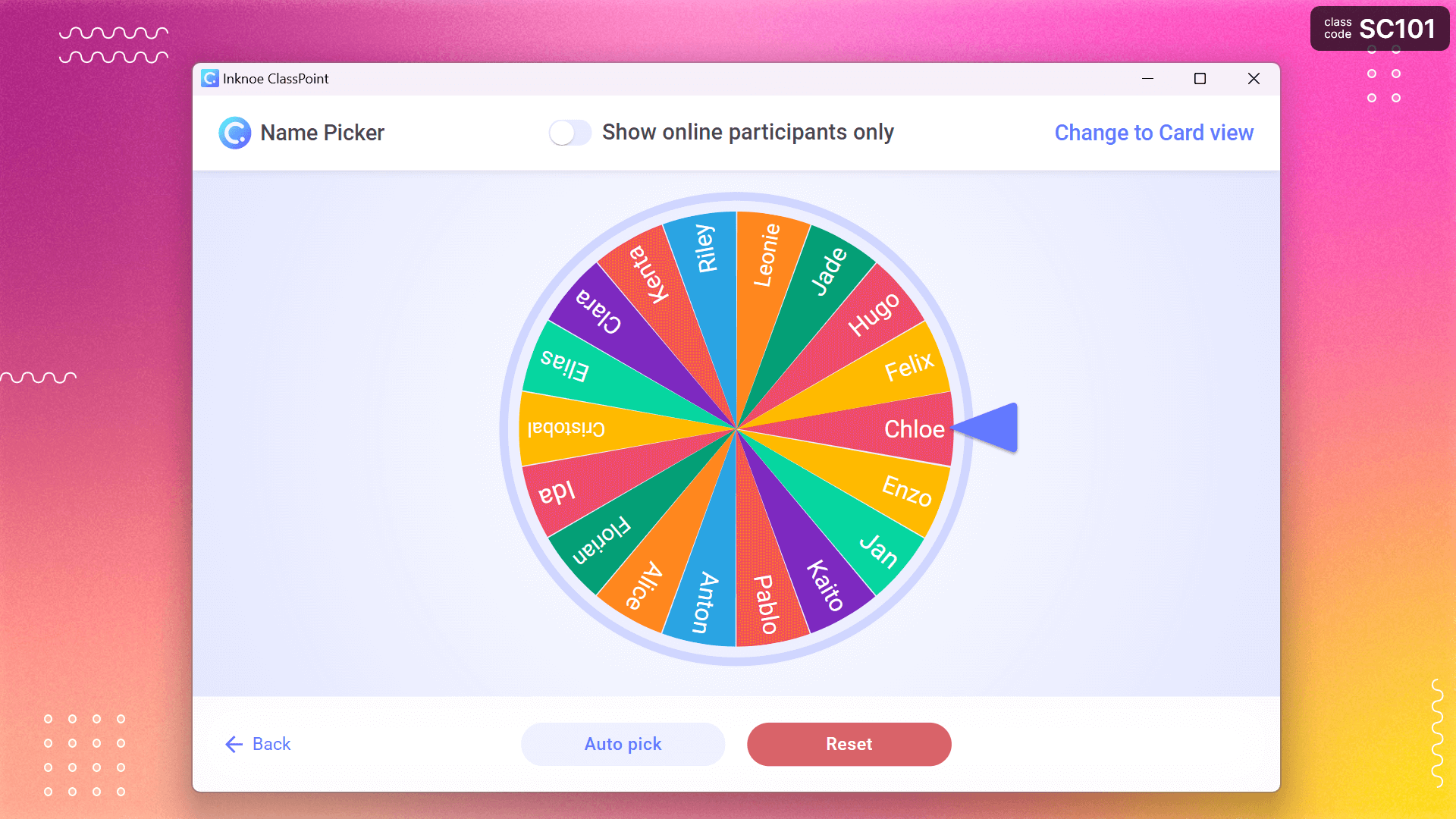 Using Spinning Wheels for Classroom Management and Games