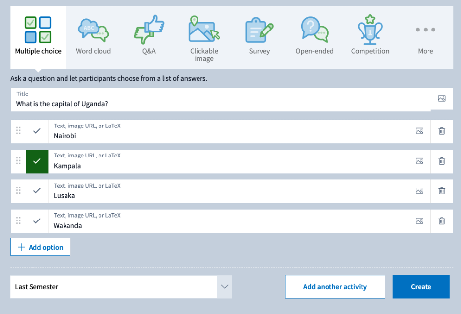 Leaderboard Option – Poll Everywhere