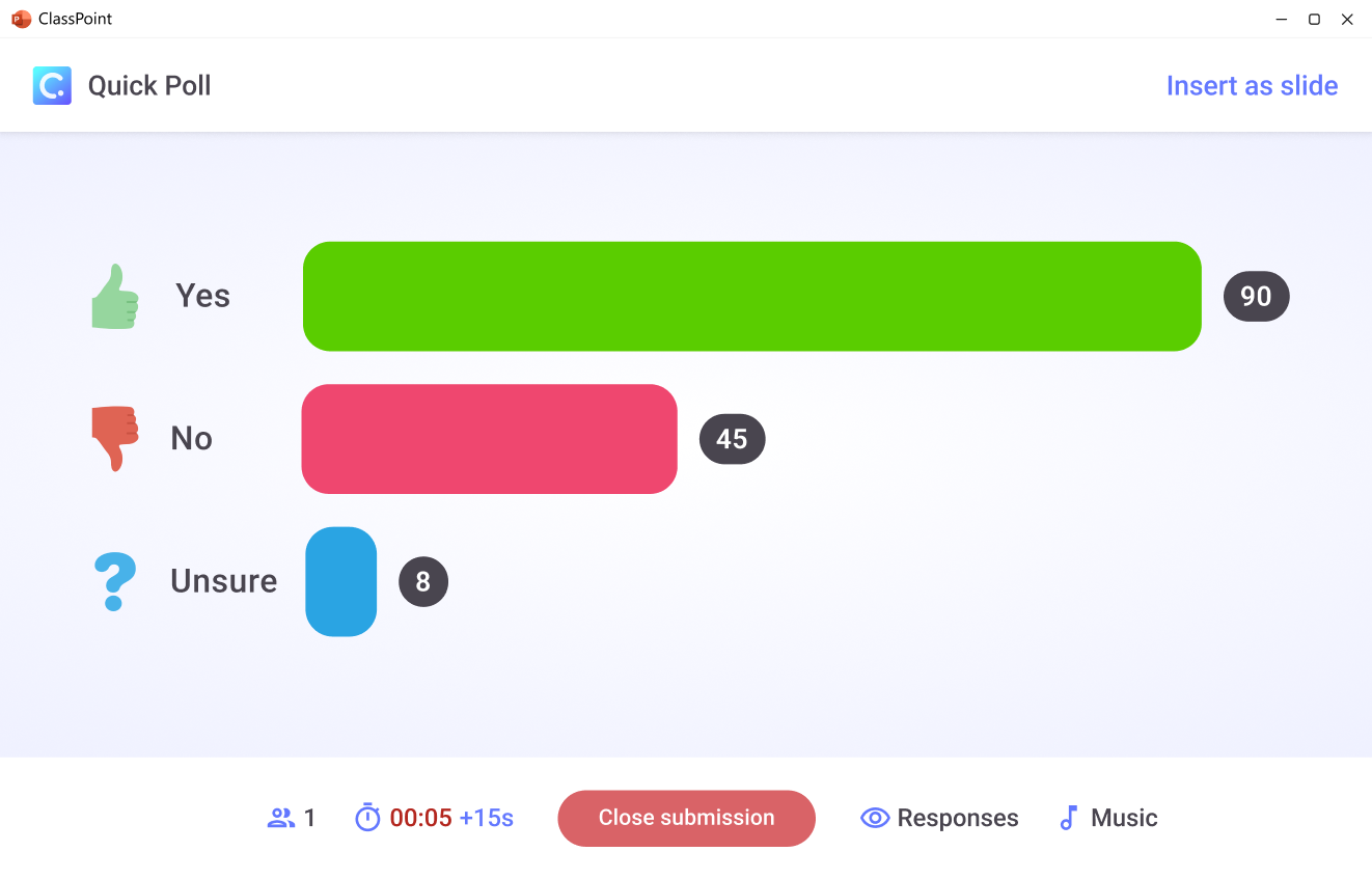 ClassPoint Quick Poll