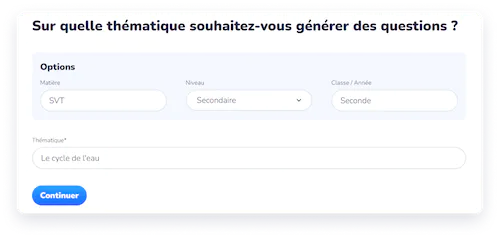 générateur de quiz - exemple wooclap